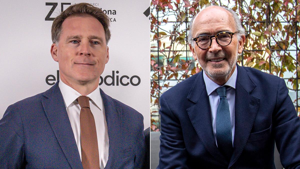 Josep Lluís Sanfeliu, fundador del fondo biotecnológico Asabys, y Rafael Fontana, presidente de honor del bufete de abogados Cuatrecasas.