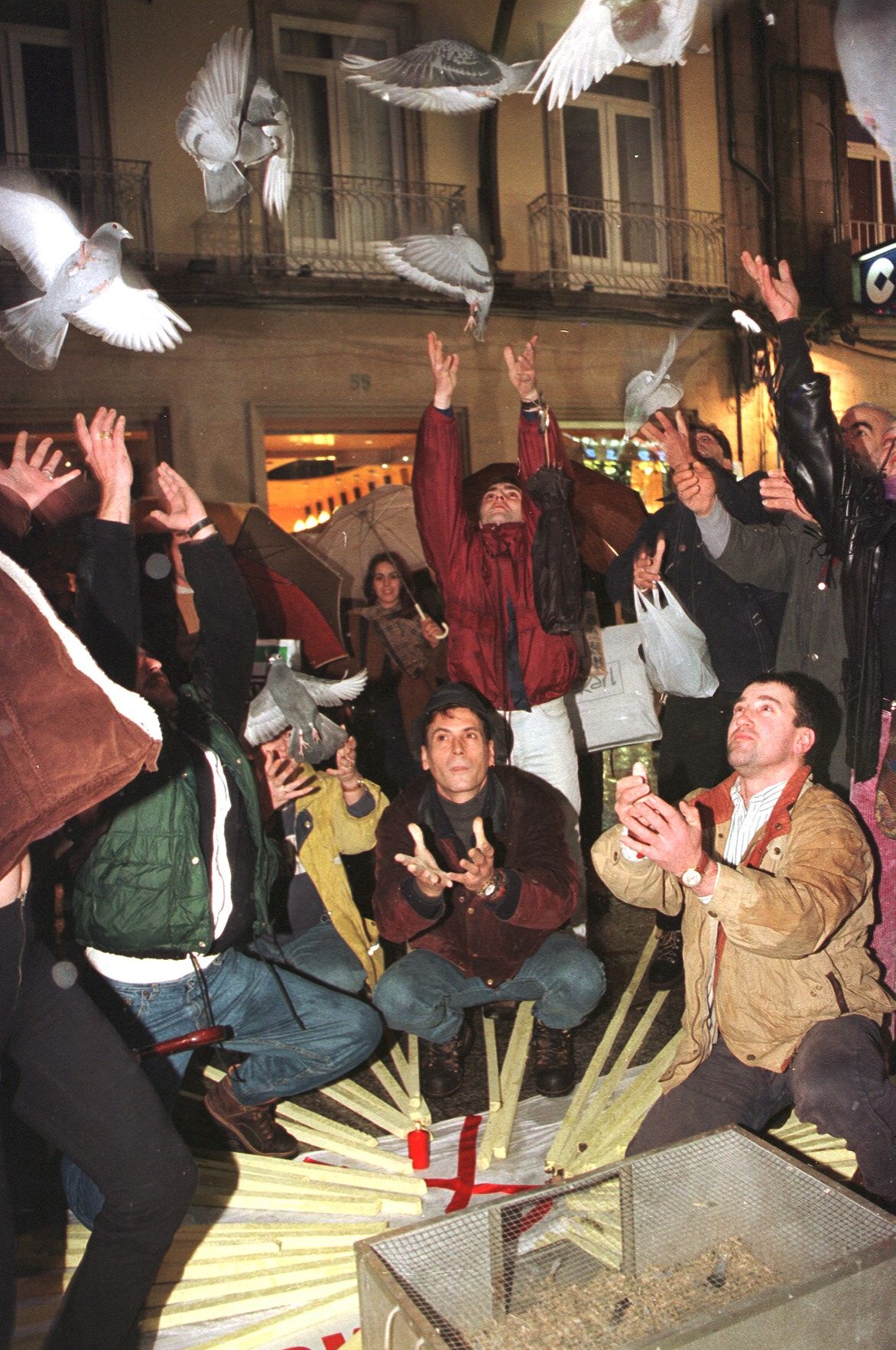 Acto en la calle Príncipe de Vigo en 1997