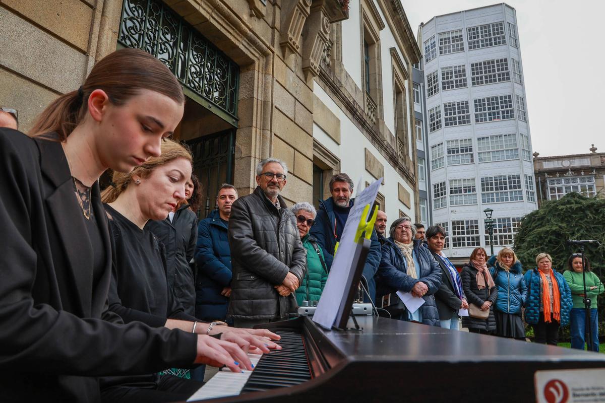 Un momento del acto institucional del Día de la Mujer en Vilagarcía.