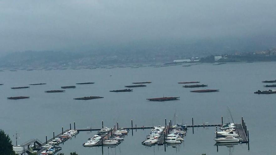 La niebla en Vigo esta mañana. // R, Grobas