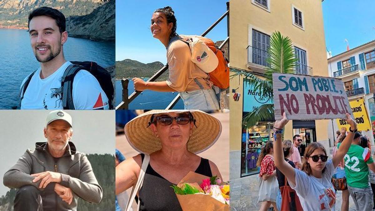 Varias personas que acudirán a la manifestación contra la saturación turística del 26 de julio en Palma explican los motivos que las llevan a participar en la protesta.