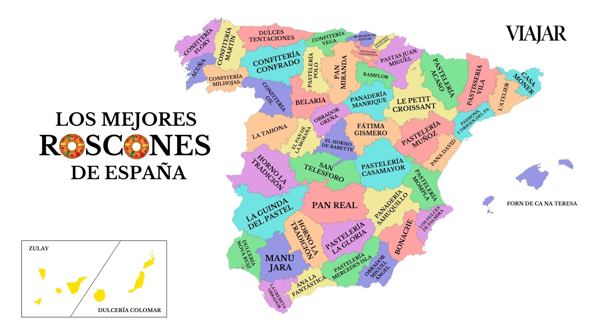 Los mejores roscones de España: elegidos provincia a provincia.