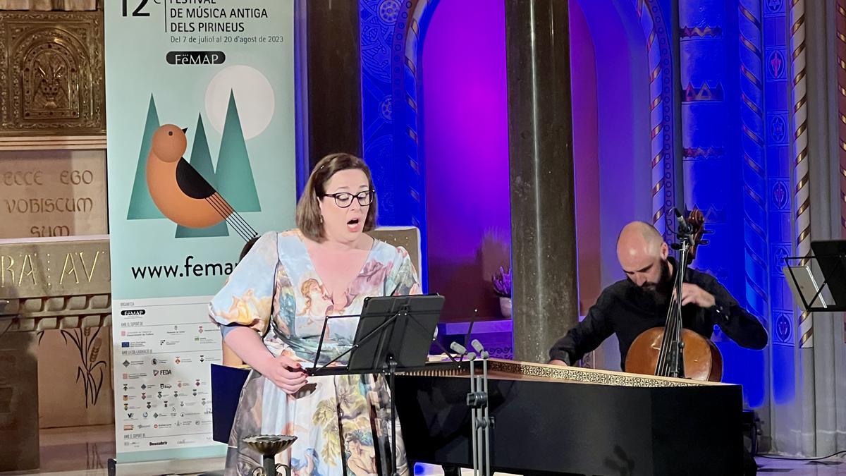 La soprano Marta Mathéu a la inauguració del FeMAP a la Seu d'Urgell