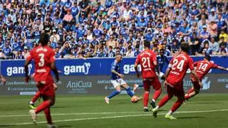 Paulino alimenta la fe y la locura en el Oviedo: victoria en el 91 y el ascenso directo se acercaa dos puntos