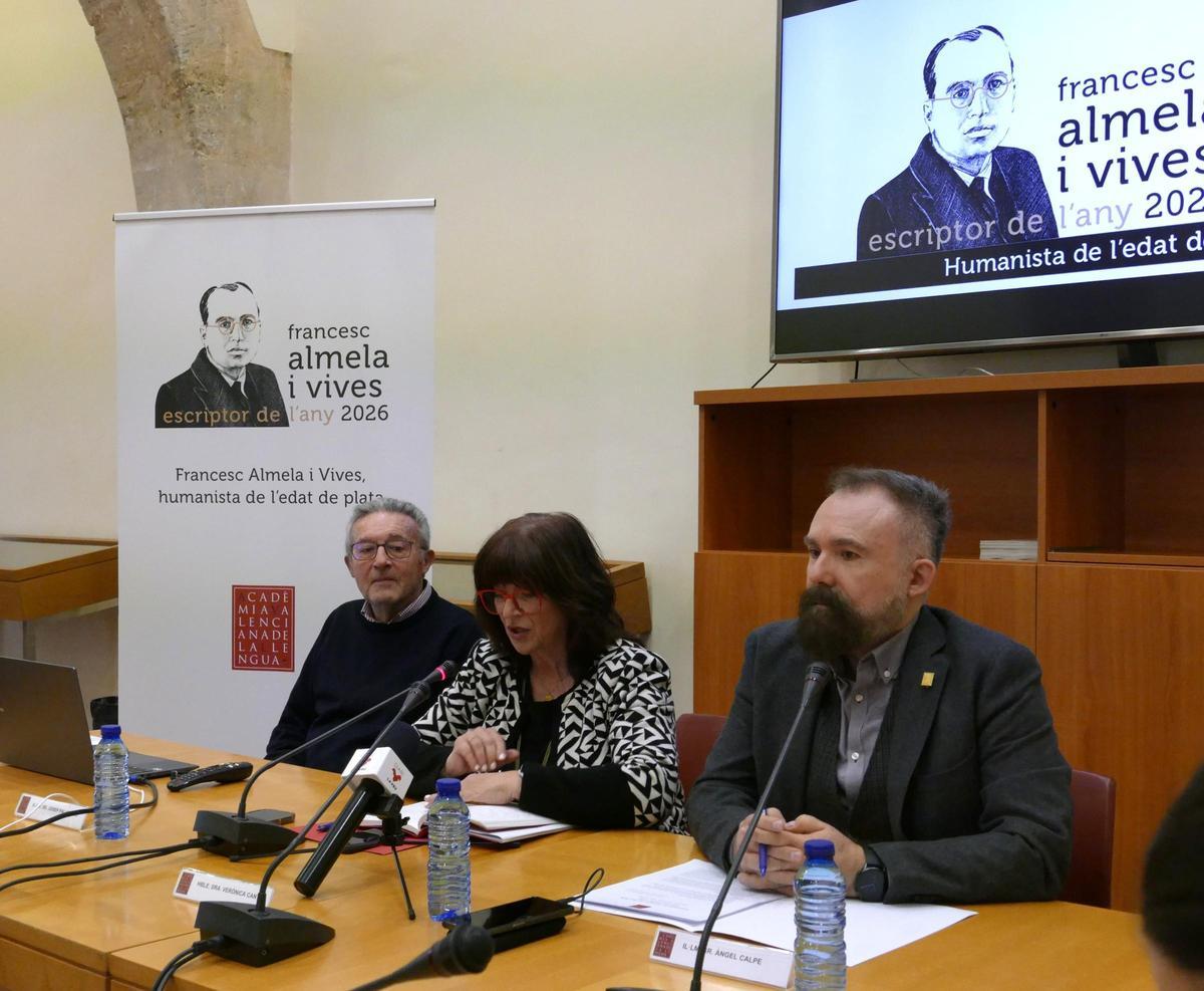 Presentación en la AVL del año Francesc Almela i Vives.