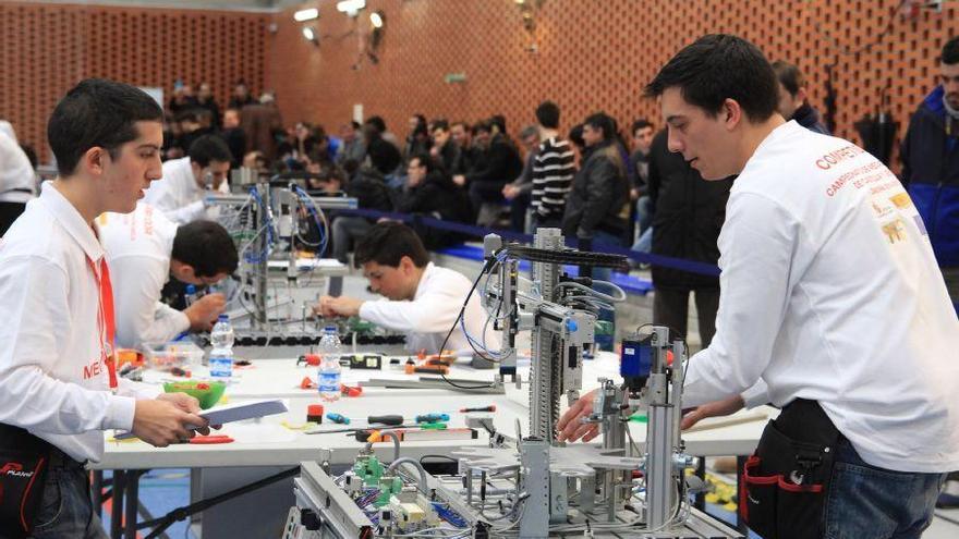 Campeonato de mecatrónica celebrado el pasado año en la Universidad Laboral