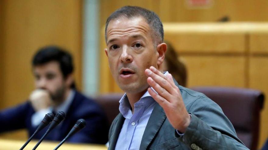 Ander Gil García (PSOE), durante su intervención en el Senado.