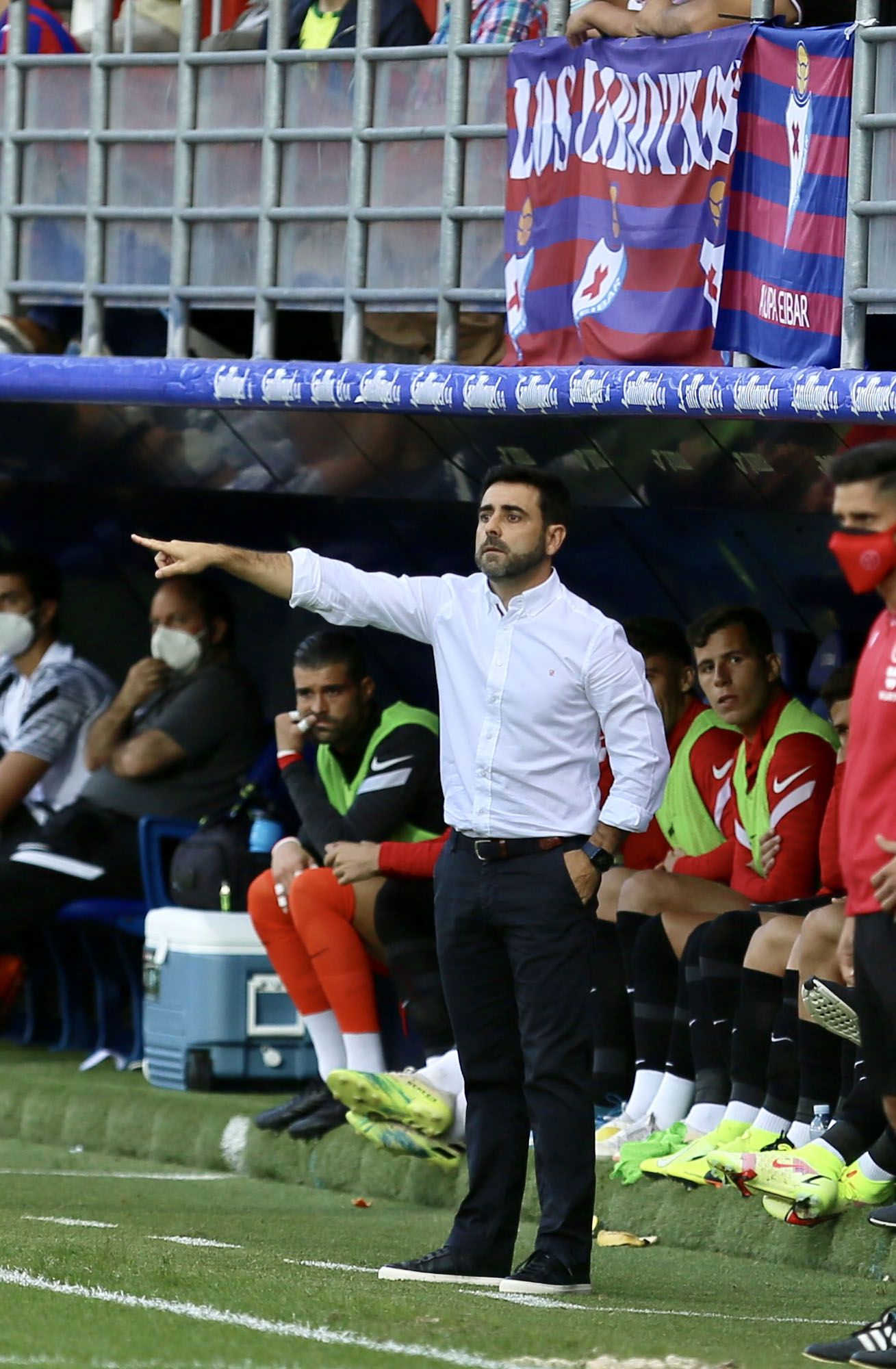 El partido entre el Eibar y el Sporting, en imágenes