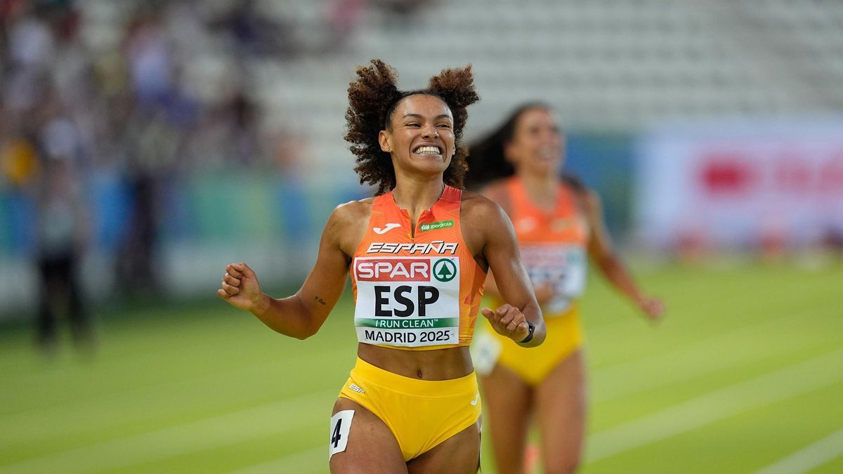Jaël Bestué, durante una competición.