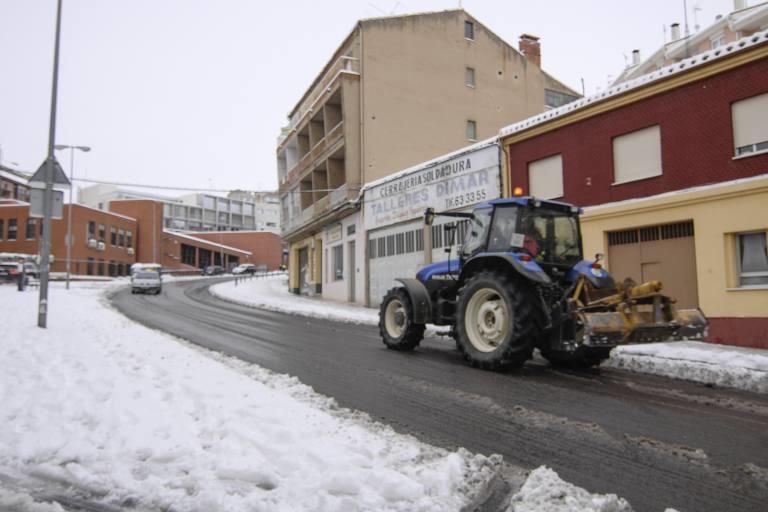 Así ha sido la nevada en Benavente.