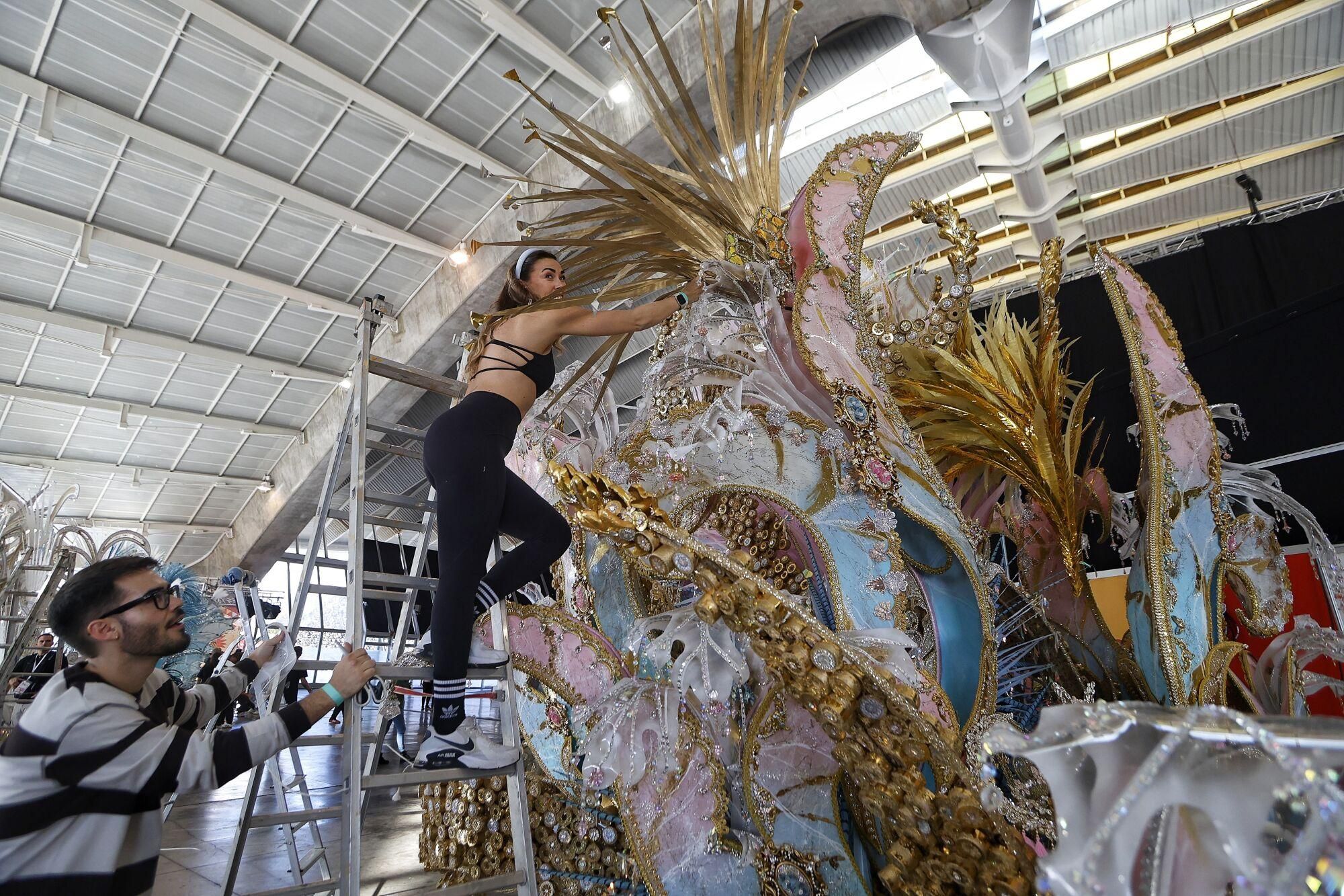 Backstage de la Gala de la Reina de Santa Cruz de Tenerife