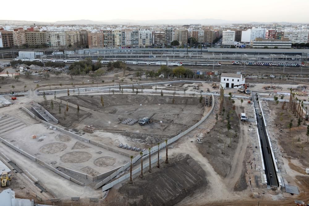 Estado actual de las obras del Parque Central