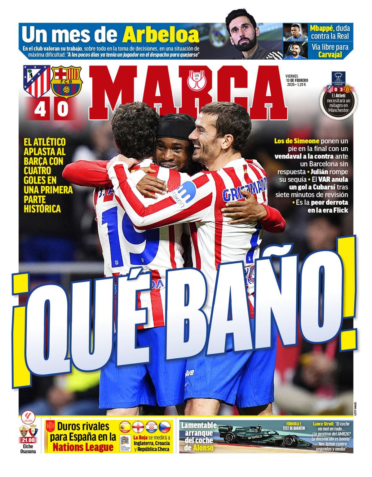 Estas son las portadas de la prensa deportiva de hoy