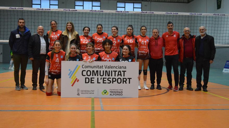 Las chicas del Xàtiva Voleibol se imponen al Arona Tenerife y suman la tercera victoria consecutiva