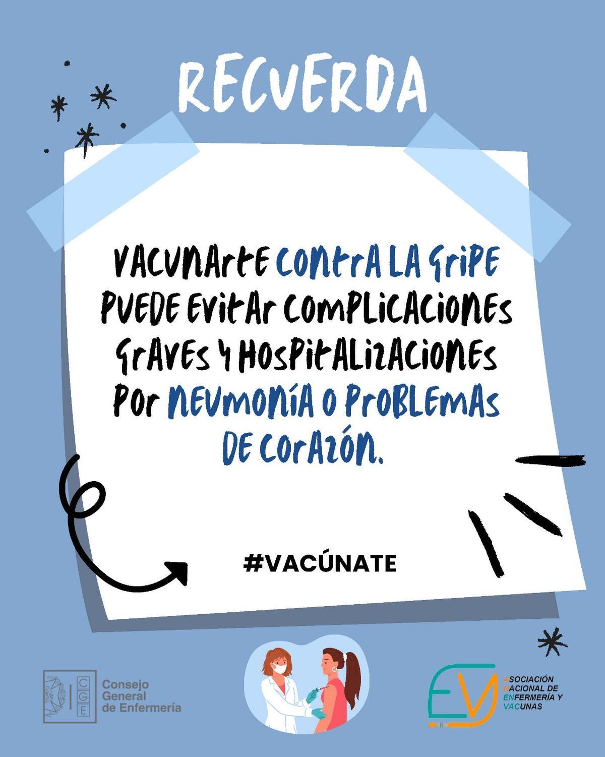 Vacunarse evita complicaciones.