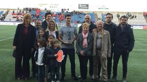 La familia de Dani Montesinos entregó el premio en Figueres a Àlex Palomar, último ganador