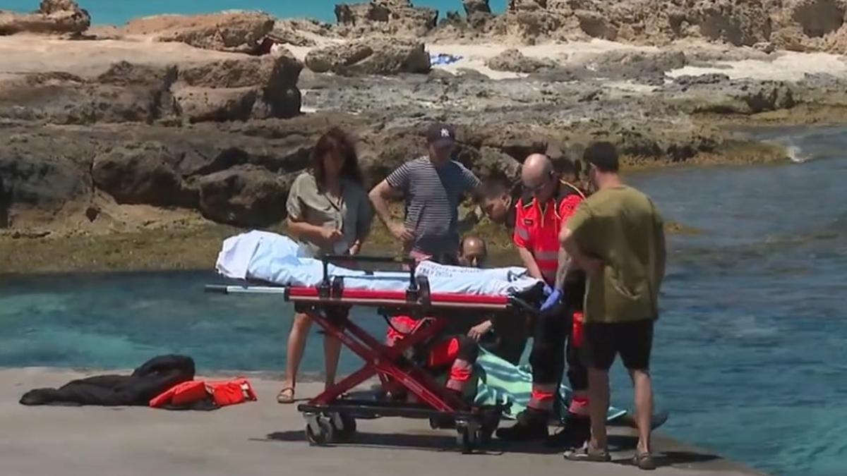 Atención a los migrantes llegados el pasado martes a Formentera.