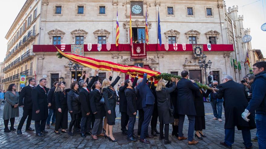 Festa de l’Estendard: el alcalde de Palma centra su discurso en los logros del &quot;gobierno de izquierdas&quot;