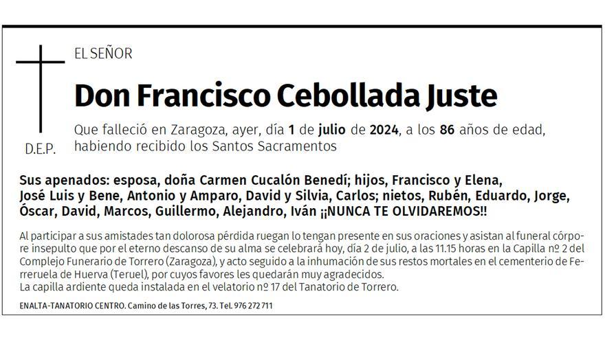 Don Francisco Cebollada Juste