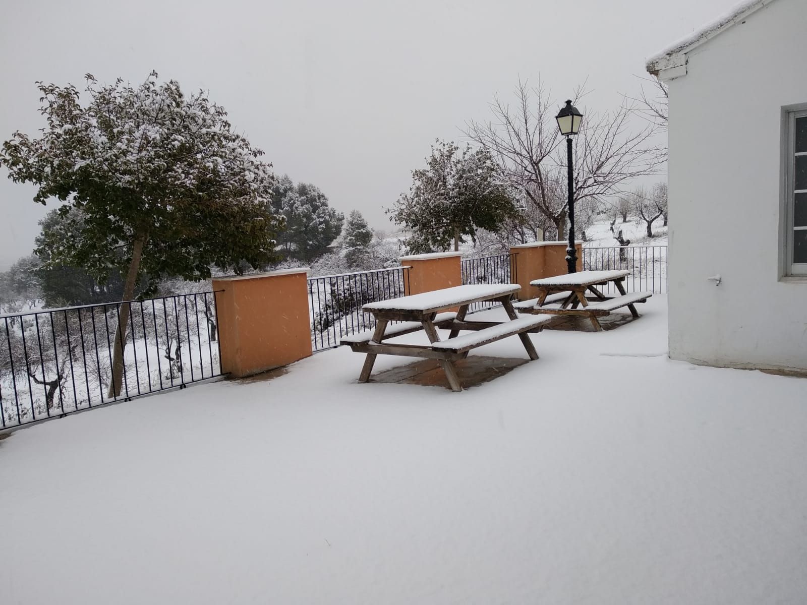 Nieve en Requena y Utiel