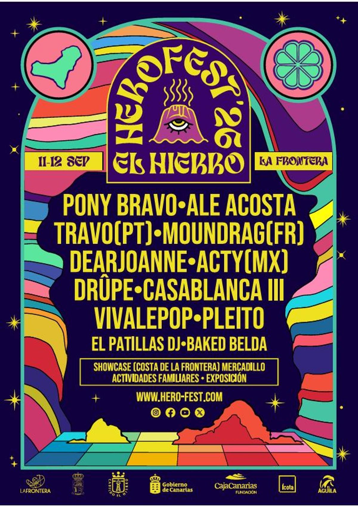 Cartel de la novena edición del HeroFest.