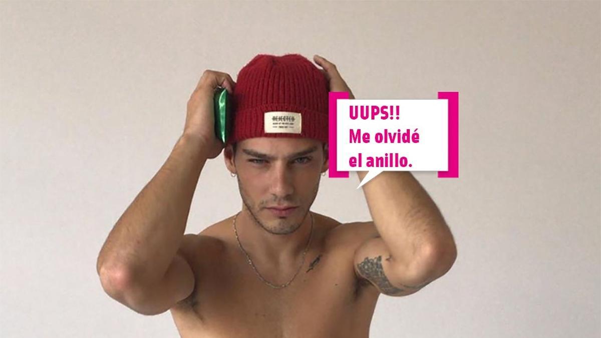 Joel Bosqued, bocadillo: "UUPS!! Me olvidé el anillo"