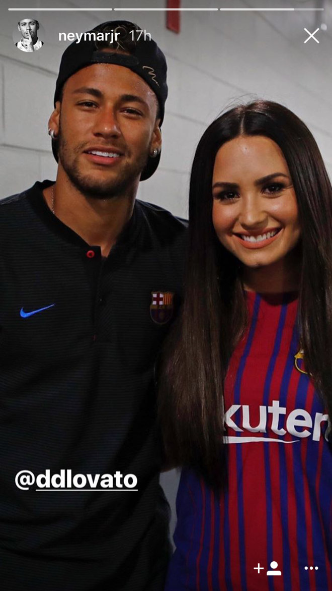 Neymar y Demi Lovato