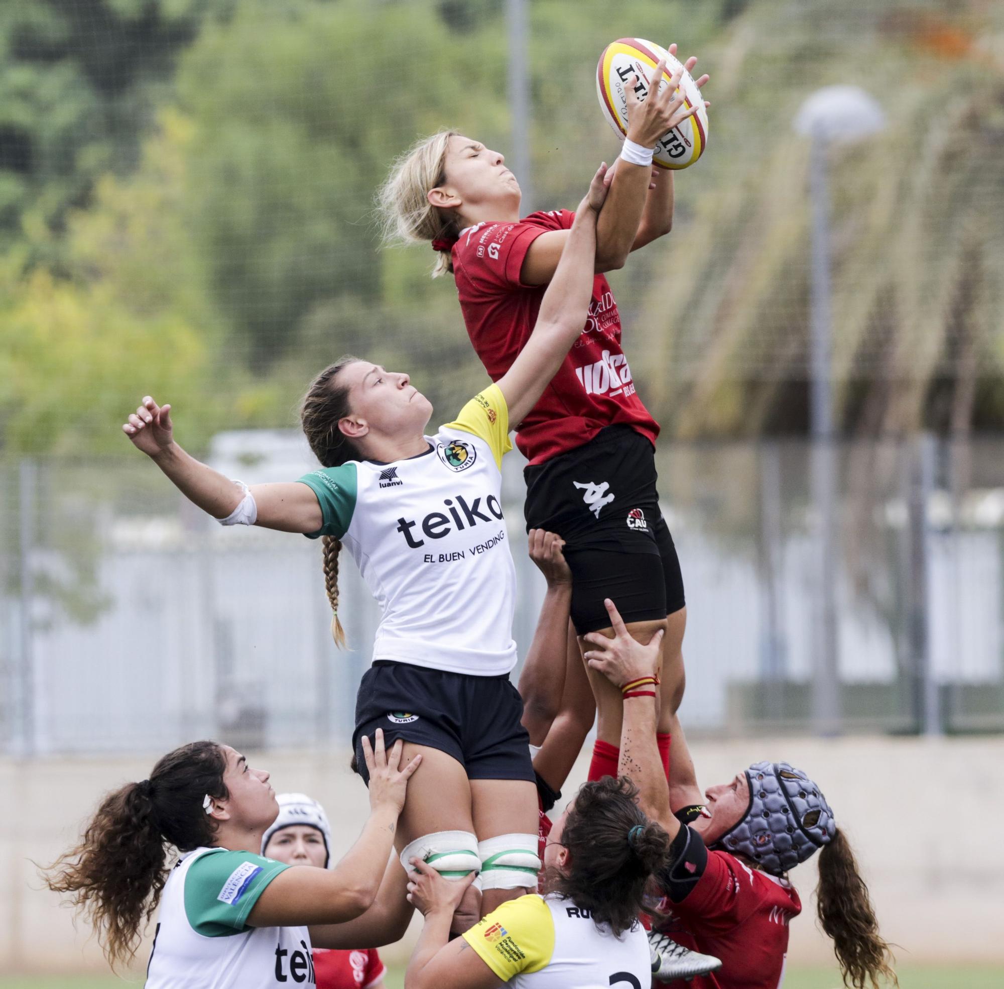 Victoria del Rugby Turia ante CAU Valencia en División de Honor B femenina de rugby