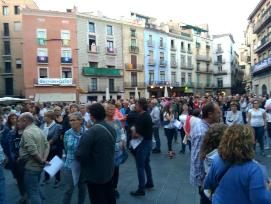 Concentració a la plaça Major de Manresa