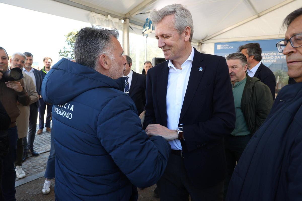 Alfonso Rueda en O Grove: una visita con mucha chicha política