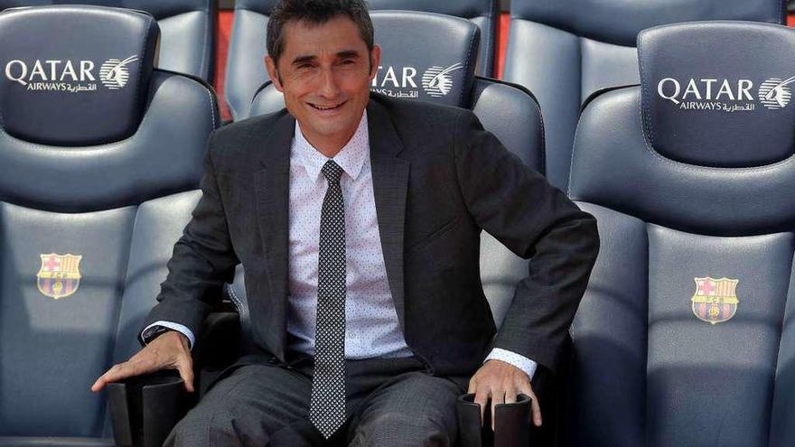 Ernesto Valverde, en su nuevo banquillo.