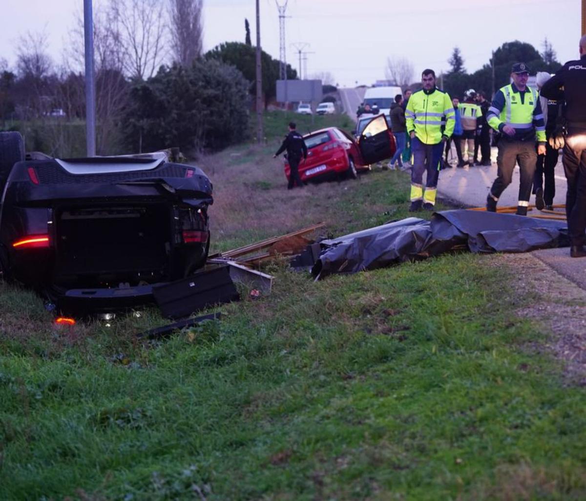 Cinco heridos graves, entre ellos dos niñas, en un choque múltiple en Zamora