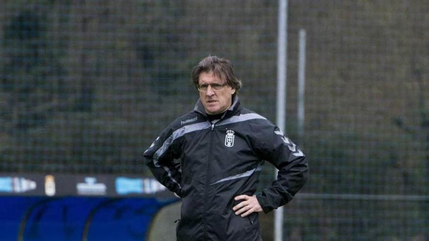 Sergio Egea, durante un entrenamiento esta semana en El Requexón.