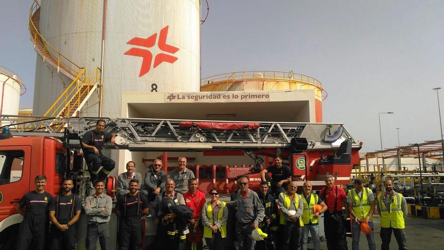 Cepsa realiza un simulacro general de emergencia en sus instalaciones del Puerto de Las Palmas de Gran Canaria