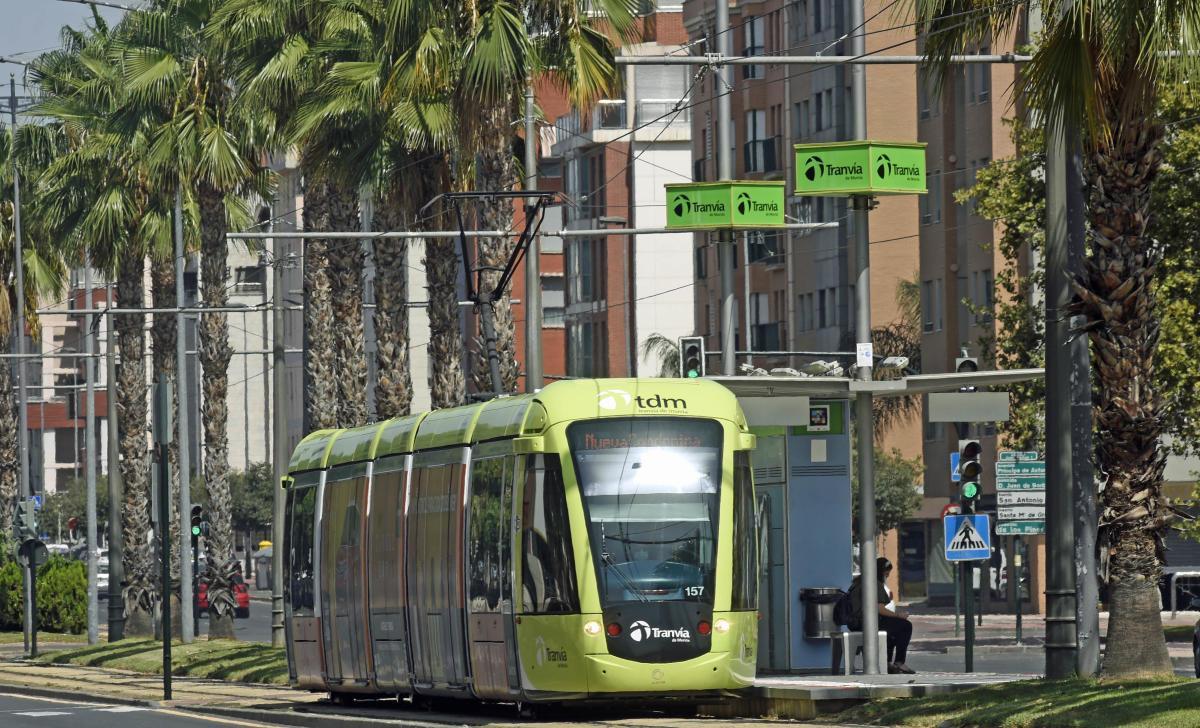 El tranvía de Murcia.
