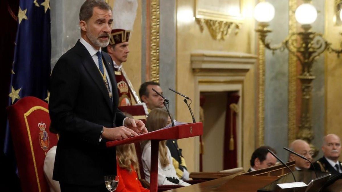 El rey Felipe VI, en el Congreso