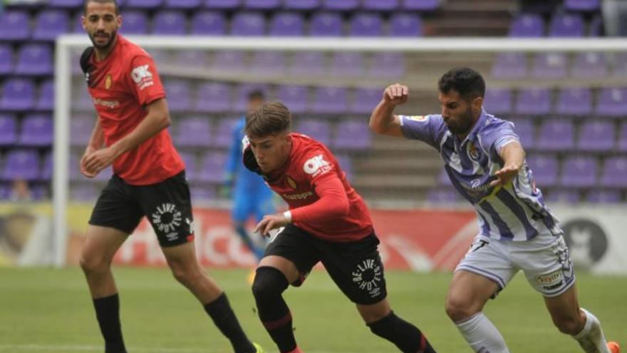 El delantero Brandon Thomas, durante el partido del sábado en Valladolid.