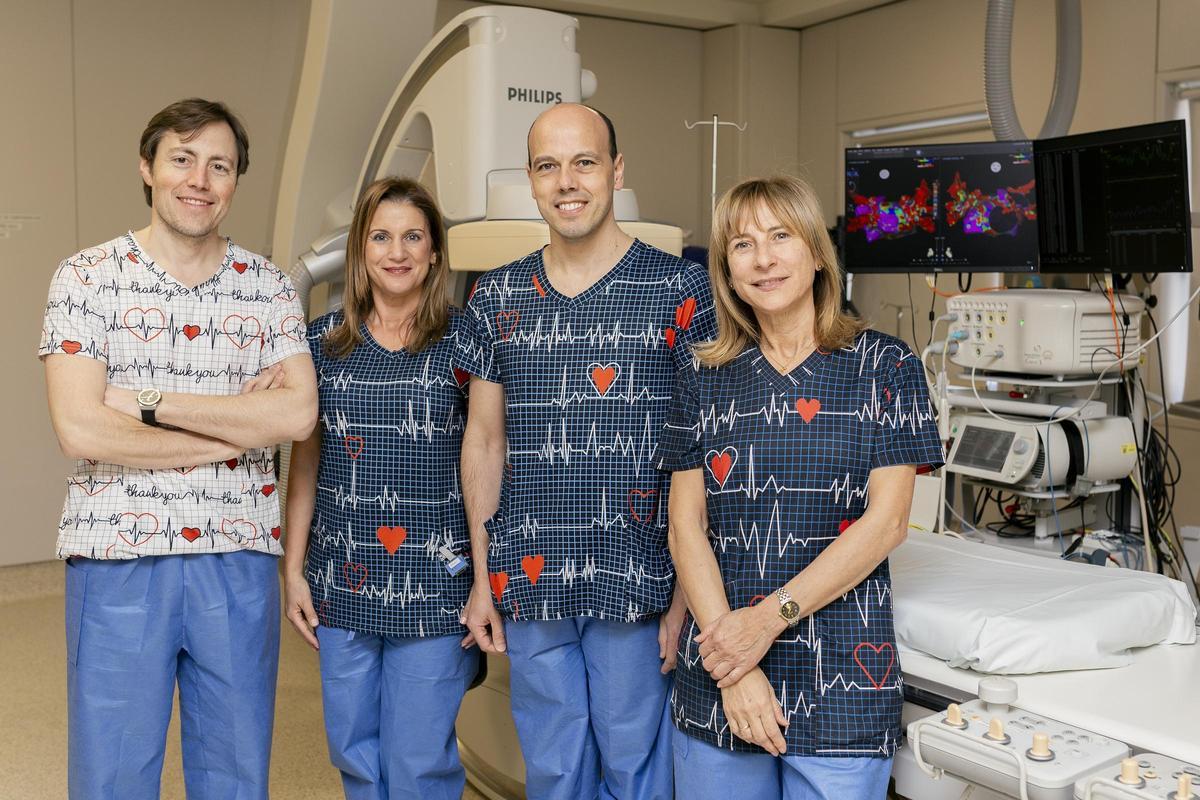 Equiop de la Unidad de Electrofisiología y Arritmias de Vithas Vigo.