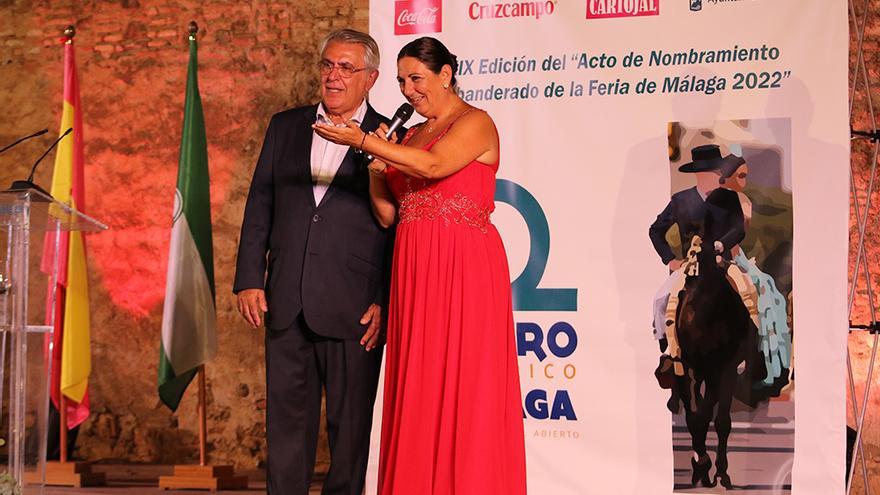 Rafael Prado y Rocío Gaspar en el escenario