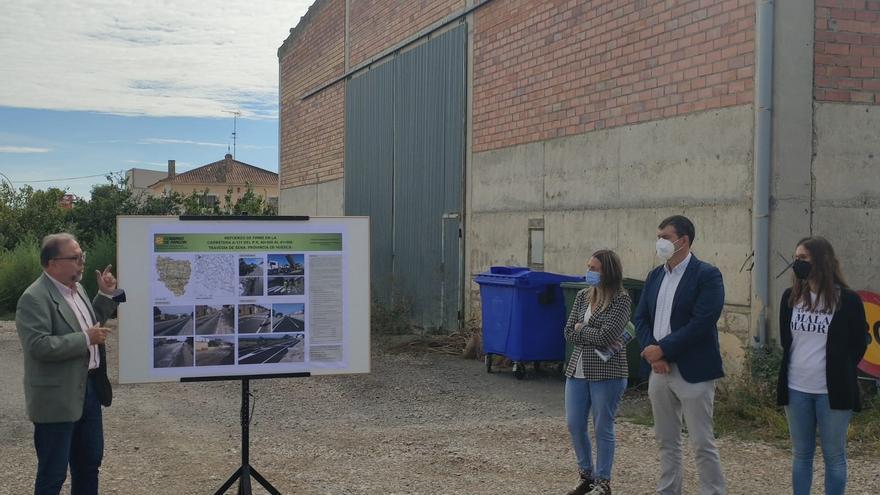 El Gobierno de Aragón mejorará el firme en la travesía de Sariñena, en la carretera A-129