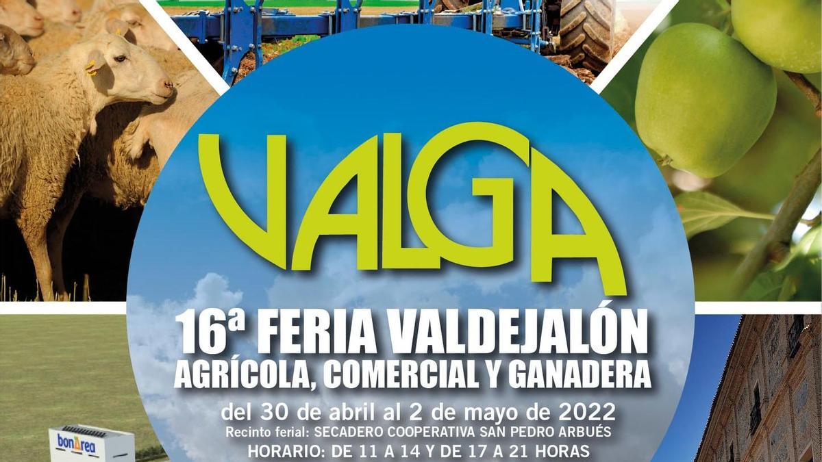 Cartel de la 16ª edición de la feria Valga que se celebra del 30 de abril al 1 de mayo en Épila.