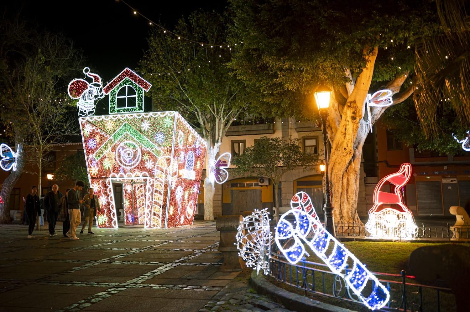 Luces de Navidad en La Laguna