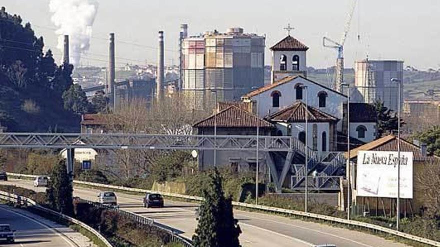 Factoría de Arcelor-Mittal en terrenos del concejo de Corvera.