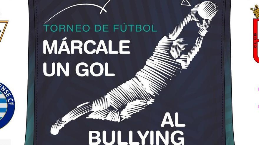 Cartel de la tercera edición del torneo de fútbol base 'Márcale un gol al Bullying'.