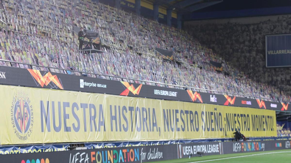 Sin público, el último partido que se ha disputado en La Cerámica de Europa League fue el 29 de abril del 2021.