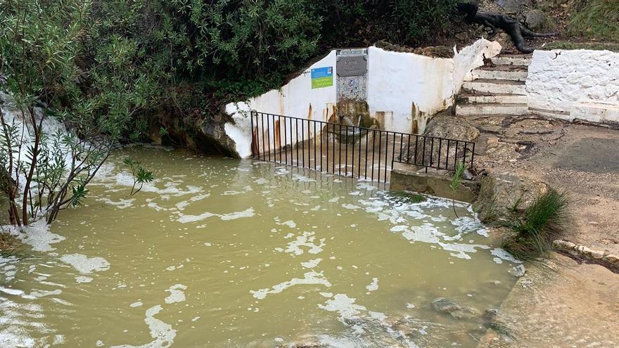 Las trombas de agua destrozan la Cueva Turche y el Roquillo en Buñol