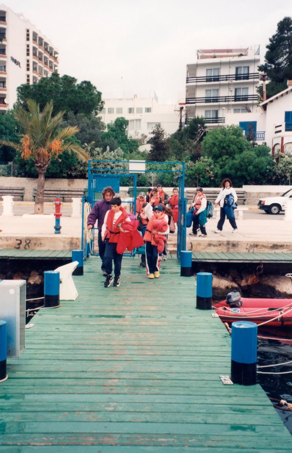 Pantalanes del club antiguos, en 1998.