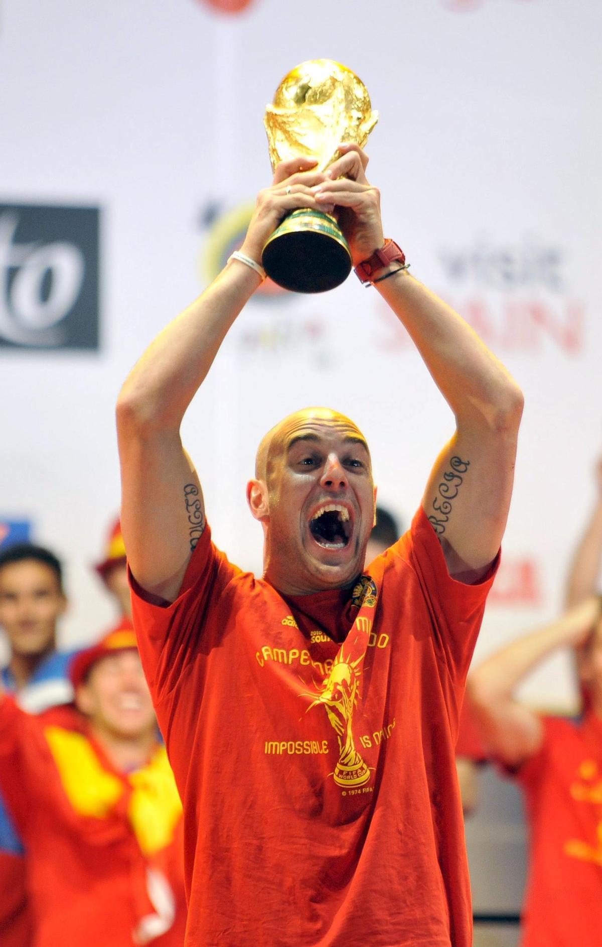 Reina, campeón del mundo en 2010.