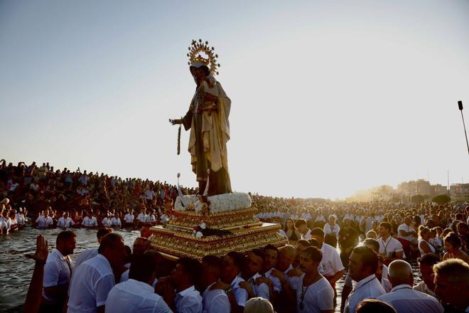 Las procesiones de la Virgen del Carmen del Palo y Pedregalejo, en imágenes