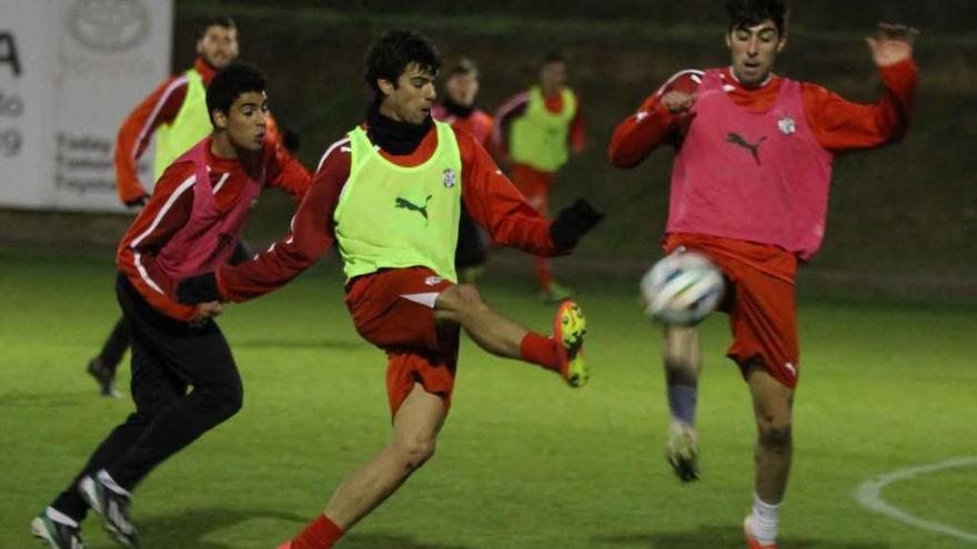 Uno de los últimos entrenamientos del Zamora C. F.